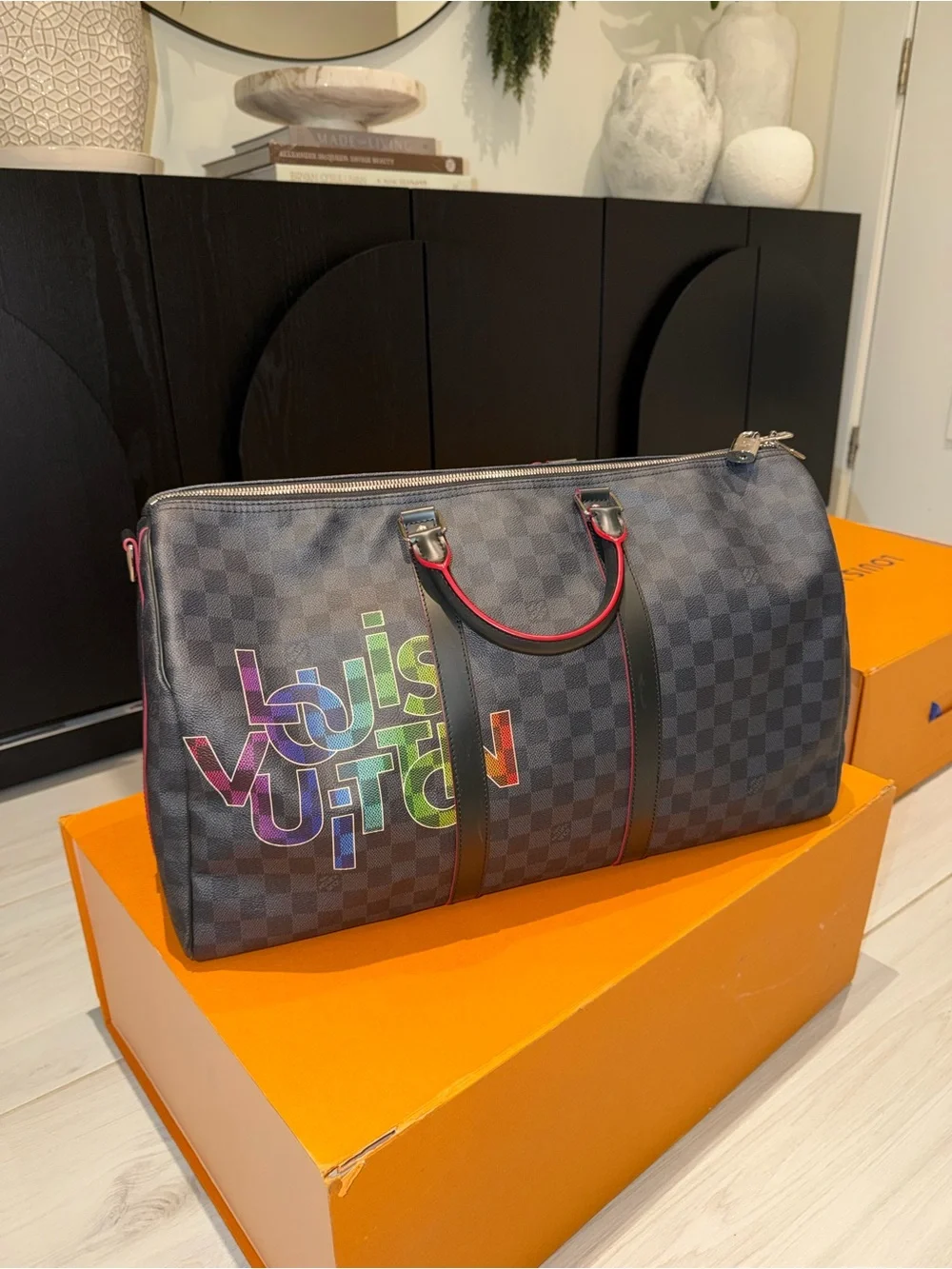 Louis Vuitton Keepall Bandoulière 50 Damier Graphite